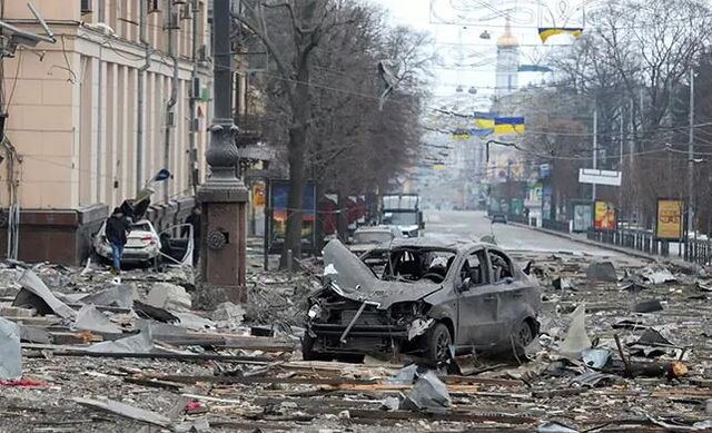هفتمین روز حمله روسیه به اوکراین/ کنترل کامل خرسون در دست روسیه و فرود  چتربازان روس در خارکیف - ایسنا