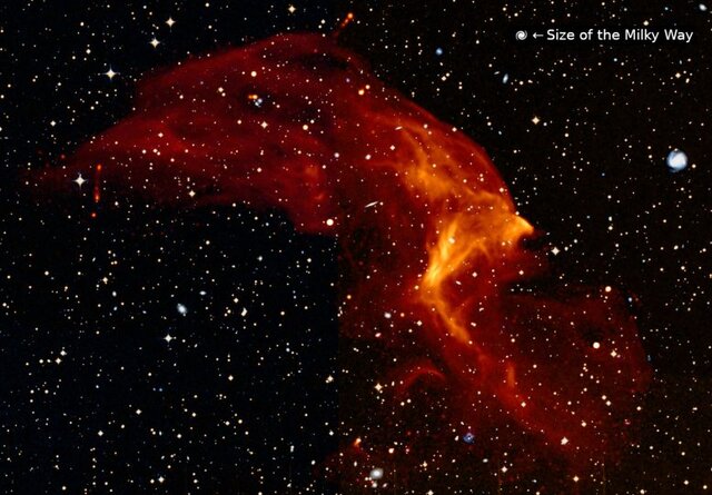 رصد یک موج ضربهای کیهانی عظیم