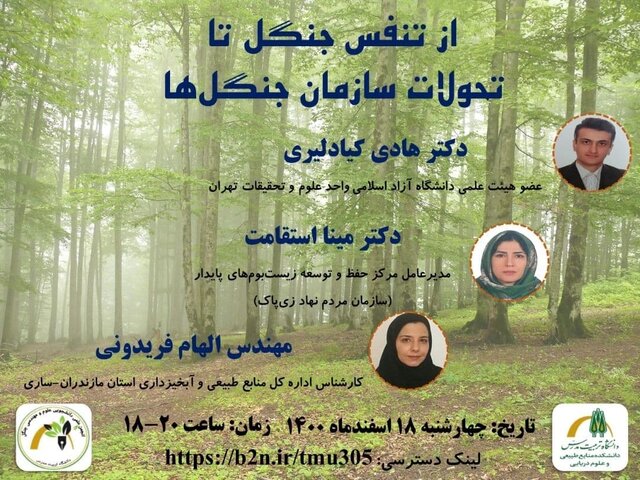 نشست علمی «از تنفس جنگل تا تحولات سازمان جنگلها» برگزار میشود