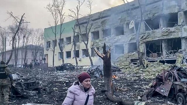 روسیه دلیل بمباران بیمارستان کودکان در ماریوپل اوکراین را گفت