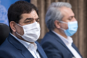 محمد مخبر معاون اول رئیسجمهور در مراسم امضای تفاهمنامه به منظور احیای هزار واحد تولیدی و افتتاح صد واحد تعطیل و نیمهتعطیل