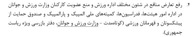 منع حضور کارکنان وزارت ورزش در فدراسیونها، هیاتها و کمیته ملی المپیک!