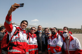 علیرضا زاکانی شهردار تهران در رزمایش مشترک امداد هوایی شهر تهران با سناریوی بحران زلزله