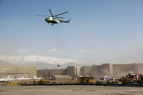 رزمایش مشترک امداد هوایی شهر تهران با سناریوی بحران زلزله