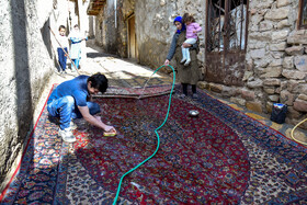 آیین سنتی «خانه تکانی» در روستای اسفیدان خراسان شمالی 4