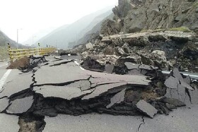 از دست رفتن حد آستانه تحمل زمین‌شناسی در جاده چالوس