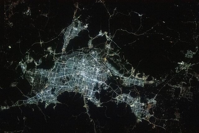 بخش‌هایی از آسیا از نگاه ایستگاه فضایی بین‌المللی