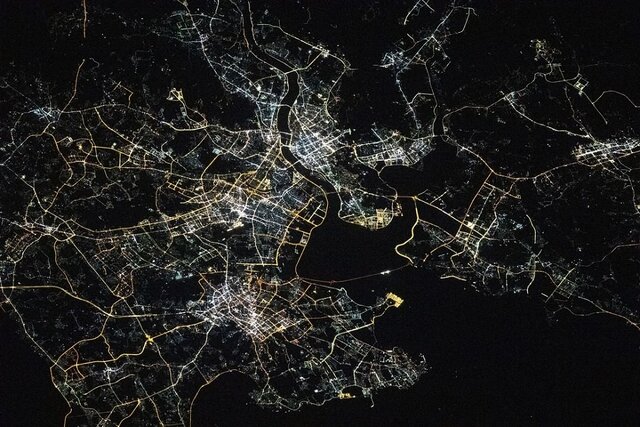 بخش‌هایی از آسیا از نگاه ایستگاه فضایی بین‌المللی