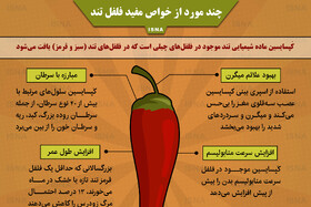 اینفوگرافیک / چند مورد از خواص مفید فلفل تند