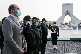 رزمایش نوروزی پلیس پایتخت در میدان آزادی