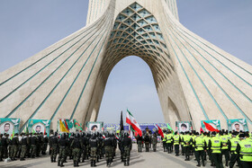 رزمایش نوروزی پلیس پایتخت در میدان آزادی 9