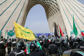 رزمایش نوروزی پلیس پایتخت در میدان آزادی 12