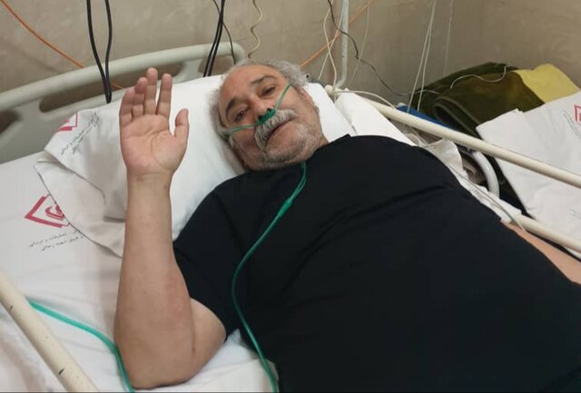 تبریک نوروزی محمد کاسبی در بیمارستان تبریک نوروزی محمد کاسبی در بیمارستان