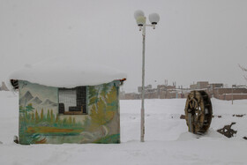 بارش برف در شهرستان اهر و منطقه ارسباران