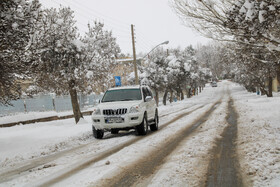 بارش برف در شهرستان اهر و منطقه ارسباران