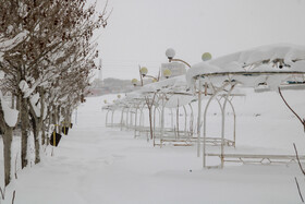 بارش برف در شهرستان اهر و منطقه ارسباران