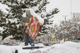 بارش برف در شهرستان اهر و منطقه ارسباران