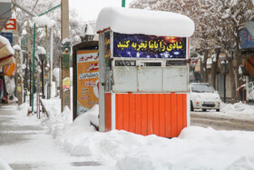 بارش برف در شهرستان اهر و منطقه ارسباران