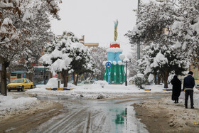 بارش برف در شهرستان اهر و منطقه ارسباران