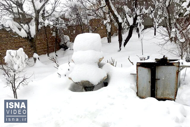ویدئو / بارش برف در شهرستان اهر و منطقه ارسباران