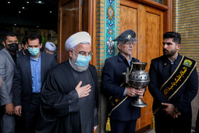 مراسم ترحیم و گرامیداشت آیت الله محمدی ری شهری درمصلای امام علی(ع) آستان مقدس حضرت عبدالعظیم(ع)