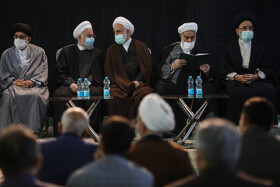 مراسم ترحیم و گرامیداشت آیت الله محمدی ری شهری درمصلای امام علی(ع) آستان مقدس حضرت عبدالعظیم(ع)