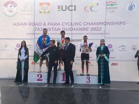 کسب مدال طلا توسط دوچرخه‌سوار ایران در قهرمانی آسیا