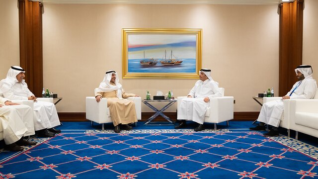 دیدار وزیر خارجه قطر با همتای کویتی خود و نخست وزیر لبنان