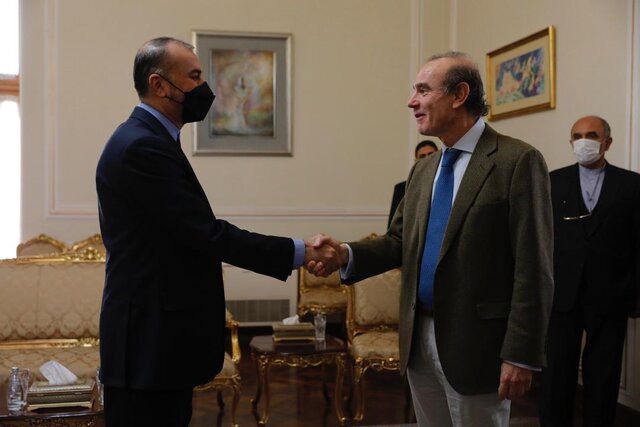 عکس: عمید فراهی انریکه مورا با امیرعبداللهیان دیدار کرد