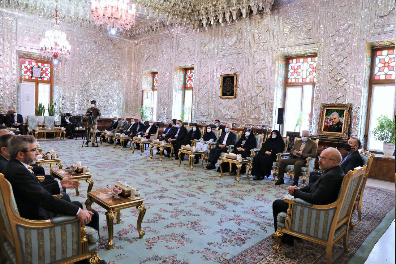 دیدار وزیر، معاونان و مدیران ارشد وزارت خارجه با قالیباف