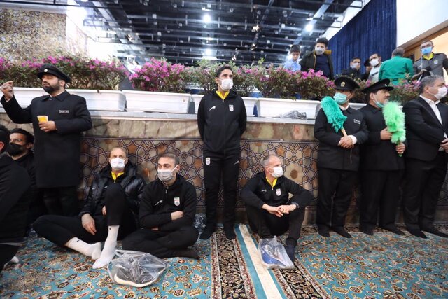 حضور اسکوچیچ و بازیکنان تیم ملی در حرم امام رضا (ع)