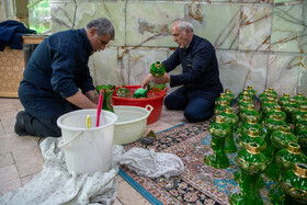 غبارروبی و شستشوی مسجد مقدس جمکران 11