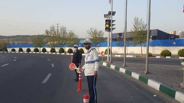 بازدید رییس پلیس تهران از تیم های مستقر در معابر
