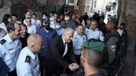 گانتس گشت زنی وزیر خارجه اسرائیل در الاقصی را "تحریک‌آمیز" خواند
