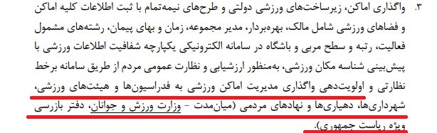 تکلیف جدید برای وزارت ورزش / چالش واگذاری اماکن ورزشی در 1401! 4