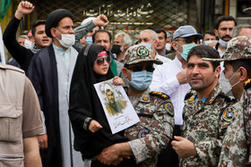 مراسم تشییع شهید حجتالاسلام محمد اصلانی در حرم مطهر رضوی 12