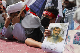 مراسم تشییع شهید حجتالاسلام محمد اصلانی در حرم مطهر رضوی 19