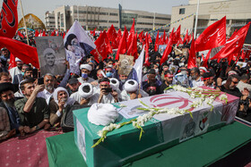 مراسم تشییع شهید حجتالاسلام محمد اصلانی در حرم مطهر رضوی 21