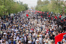 مراسم تشییع شهید حجتالاسلام محمد اصلانی در حرم مطهر رضوی 23