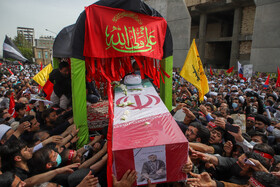 مراسم تشییع شهید حجتالاسلام محمد اصلانی در حرم مطهر رضوی 25