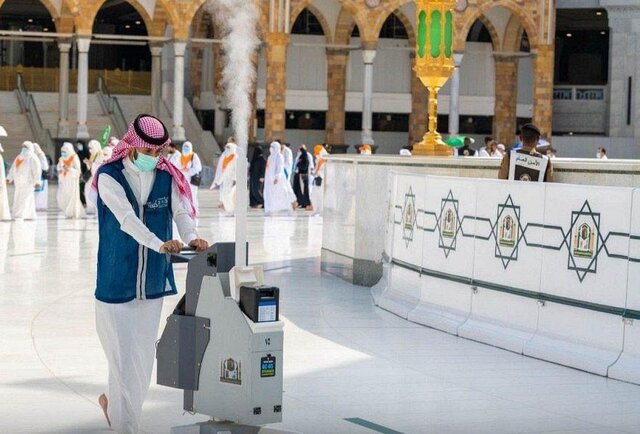 مسجدالحرام ۱۰ بار در روز شسته میشود