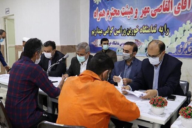 آزادی 35 نفر از مددجویان از ندامتگاه خورین