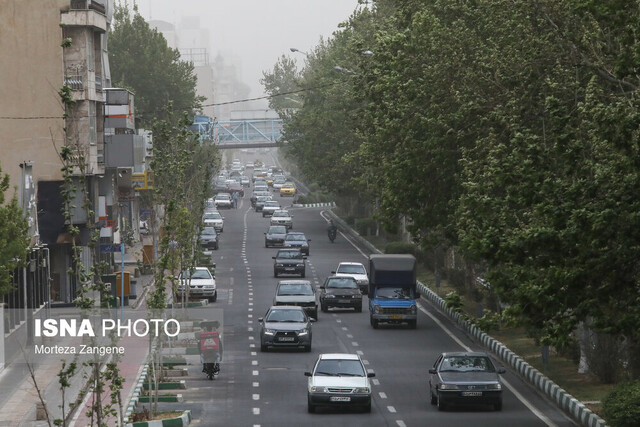 کیفیت هوای تهران در شرایط نارنجی