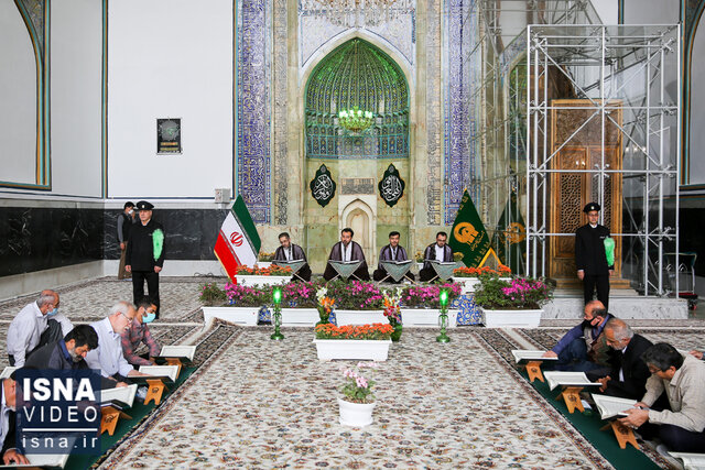 ویدئو / نوای ترتیل قرآن کریم در حرم امام رضا (ع)