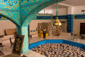 سفره افطار در کورههای آجرپزی