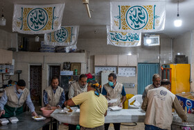 سفره افطار در کورههای آجرپزی 3