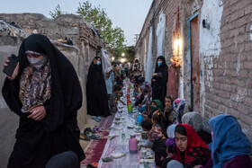 سفره افطار در کورههای آجرپزی 16