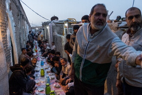 سفره افطار در کورههای آجرپزی 19