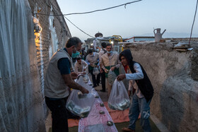 سفره افطار در کورههای آجرپزی 13