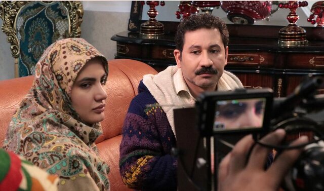 بهنوش بختیاری و سروش جمشیدی مقابل دوربین یک تلهفیلم کمدی